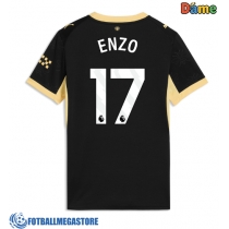 Fotballdrakt Dame Manchester City Enzo Fernandez #17 Bortedrakt 2026-27 Kortermet
